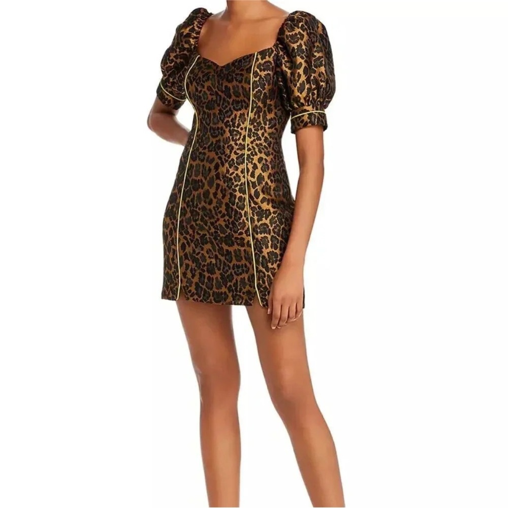 For Love And Lemons Leopard Print Mini Dress